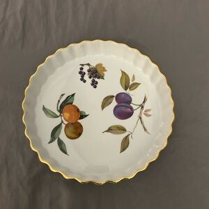 Royal Doulton Gold Trimmed Fruit Motif Plate